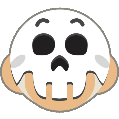 Halloween Skull Sticker by Owlient