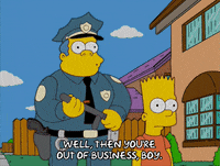 bored bart simpson GIF