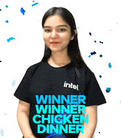 Chickendinner Winnerwinner Sticker by Intel