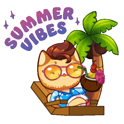 Palm Tree Smile Sticker by Mino Games