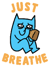 Deep Breath Relax Sticker