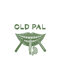 oldpal smoke weed 420 classic Sticker