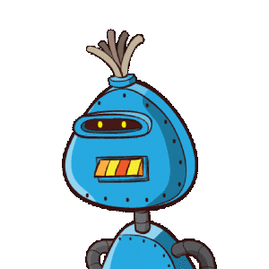 sansara66 giphyupload robots blue robot pink robot Sticker