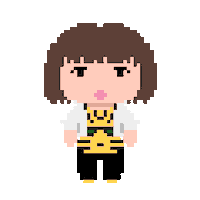 LunaTicVII kpop smile girl pixel Sticker