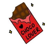 viviscarvalho love chocolate comer doce Sticker