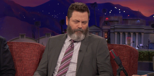 nick offerman realization GIF by Team Coco