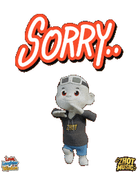 Sorry Excuse Me Sticker by Zhot Music