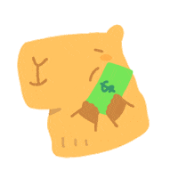 WeirdoStudio money raven crow capybara Sticker