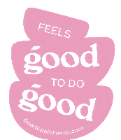 Giving Feels Good Sticker by Good Apple Foods Austin