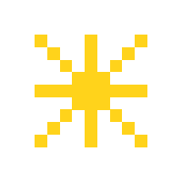 lightbulb-lu pixel star lightbulb lightbulblux Sticker