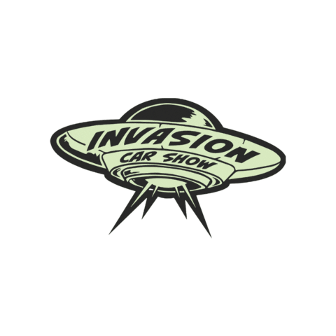 InvasionCarShow dallas ufo invasion deepellum Sticker