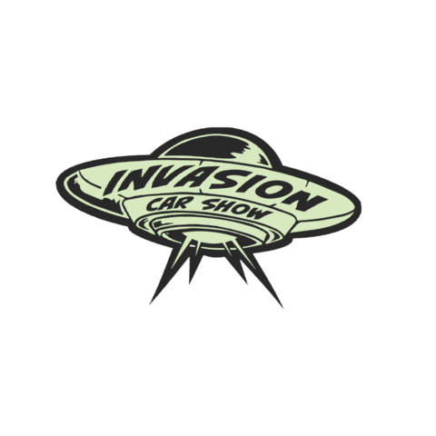 InvasionCarShow dallas ufo invasion deepellum Sticker