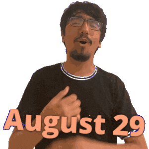 August 29 Sticker