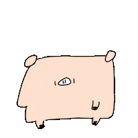 gill4811084 pink move pig fat Sticker