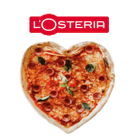 losteria love heart food pizza Sticker