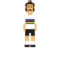 Cyclist Otto Sticker by Cikkel Copenhagen