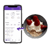 eatntrack food eat healthy app Sticker