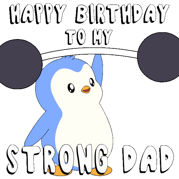 My Dad Penguin Sticker by Pudgy Penguins