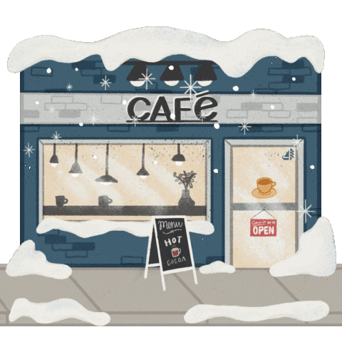 Hot Cocoa Cafe Sticker by destinationnb