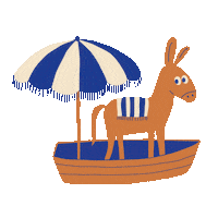 Summer Beach Sticker by TINYCOTTONS