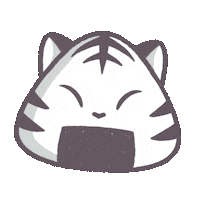 Cat Rice Sticker