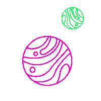 Neon Lights Space Sticker by sgnightfest