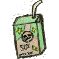 Vegan Soja Sticker