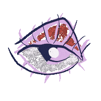 LaPaolaDesign eye blink watching blinking Sticker