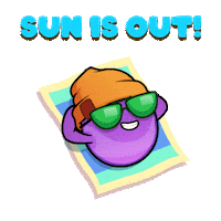 Summer Sun Sticker by The Grapes
