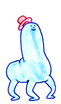 Top Hat Fun Sticker by Neil Sanders