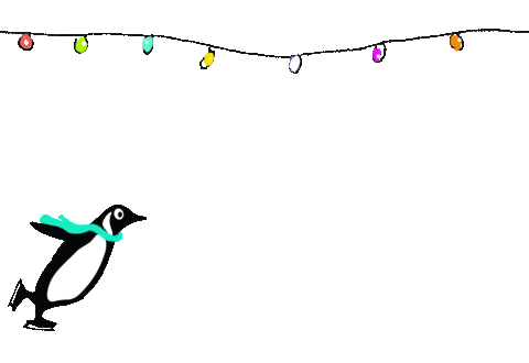 Ice Skating Christmas Sticker by penguinrandomhouse