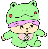 Baby Frog Sticker by pey chi