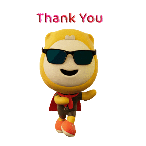 Happy Thank You So Much Sticker by Gumazing