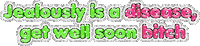 Get Well Soon Jelly Sticker