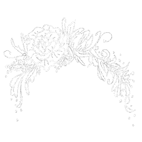 pea__art summer white flowers wedding Sticker