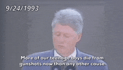 Bill Clinton Gun Violence GIF by GIPHY News