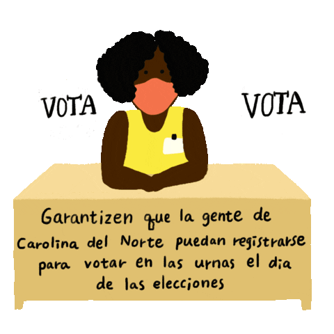 Register To Vote North Carolina Sticker by Creative Courage