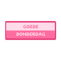 Donderdag Sticker by DOE Support