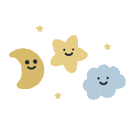 Moon Sticker by eerseart