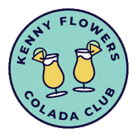 Pina Colada Sticker by Kenny Flowers