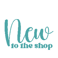 New Shop Calligraphy Sticker
