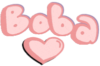 Bubble Tea Heart Sticker