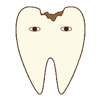 dental_sozai sweat tooth 汗 歯 Sticker