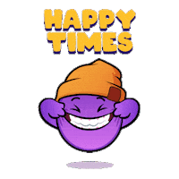 Happy Times Smile Sticker by The Grapes