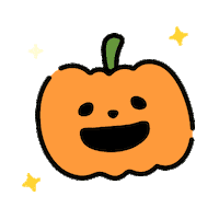 Halloween Pumpkin Sticker by YajuWholeHouse