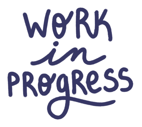 Coming Work In Progress Sticker