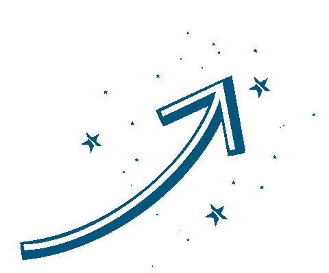 Blue Arrow Sticker by New American Funding - GLGC