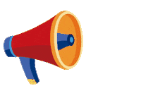 Digital Marketing Megaphone Sticker by iconzwebs