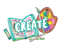 Art Creating Sticker by Kia Creates