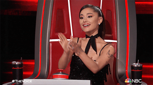 Happy Ariana Grande GIF by The Voice